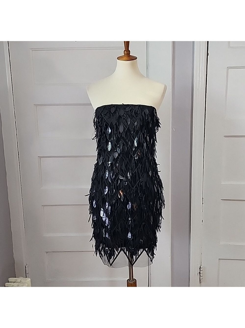 NWT Fashion Nova Feathery Twirl Mini Dress, Size M - Picture 10 of 17